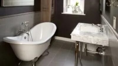 Full view of Symphony Showhouse Traditional Bathroom