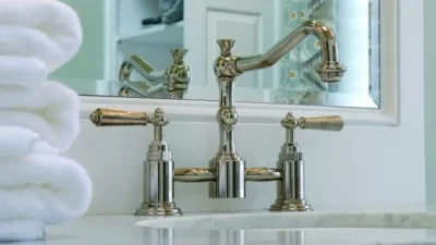 Carlisle Traditional Bathroom silver bathroom sink faucet