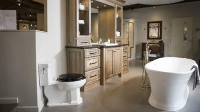 Inspirations Studio bathroom demo area