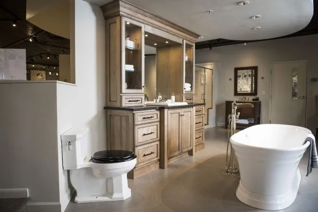 Inspirations Studio bathroom demo area